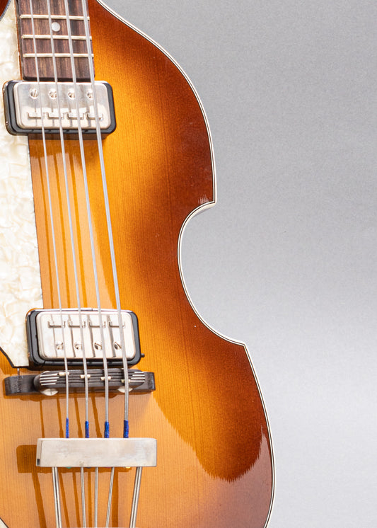 1990's Hofner Lefty Bass Sunburst