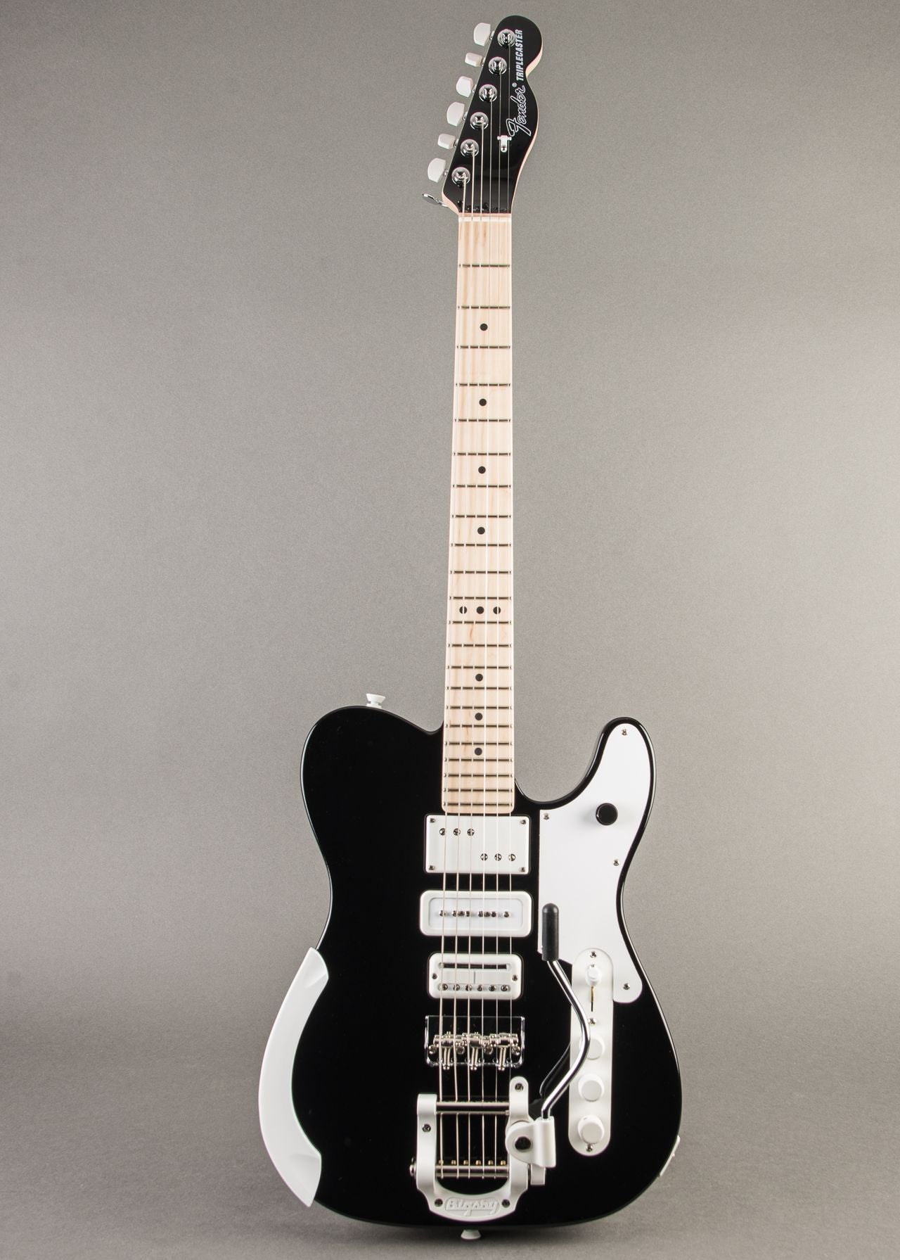 Fender Jack White Triplecaster 2025, Black and White Ebony