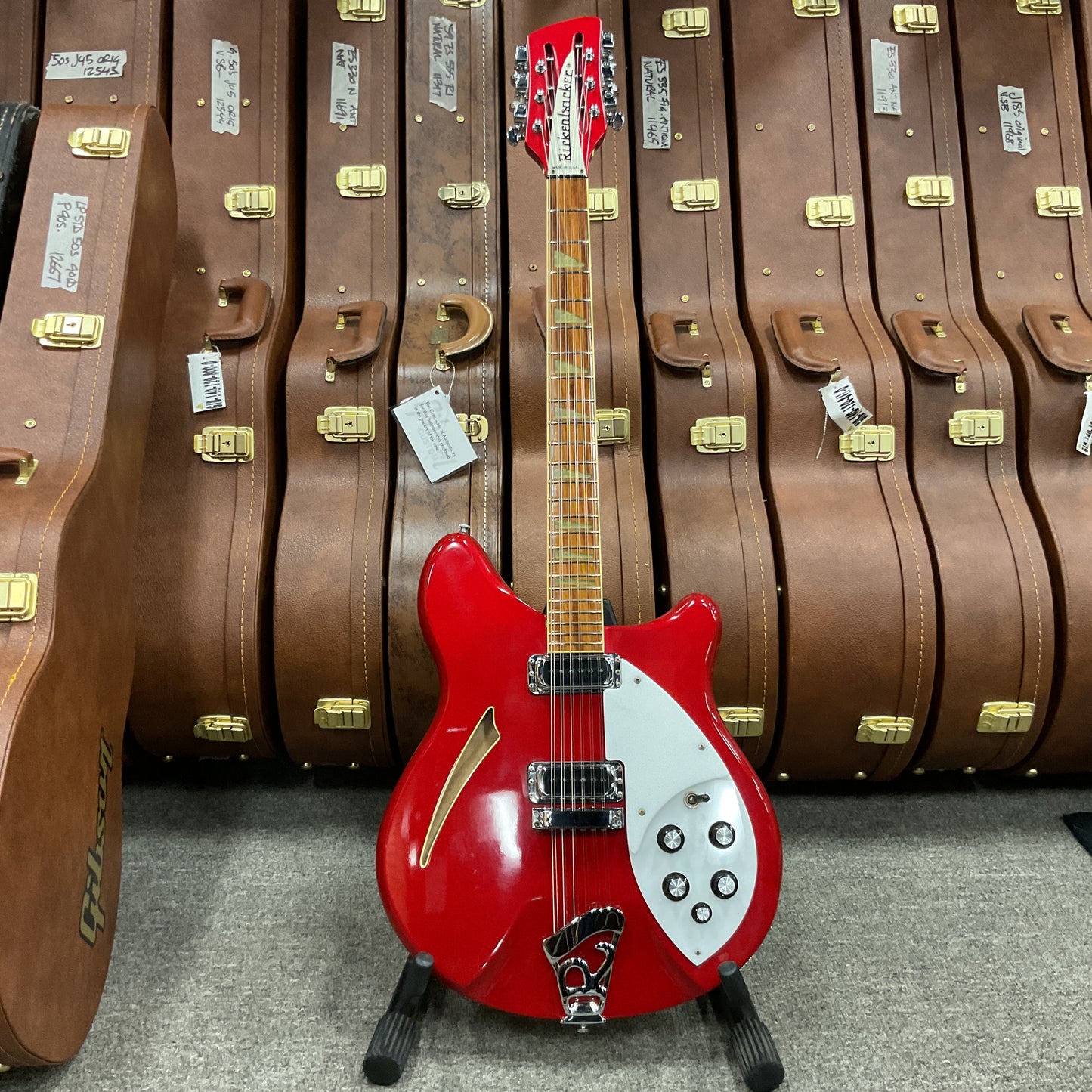 1986 Rickenbacker 360-12 Cardinal Red George Harrison Roger McGuinn Style Rare Find!