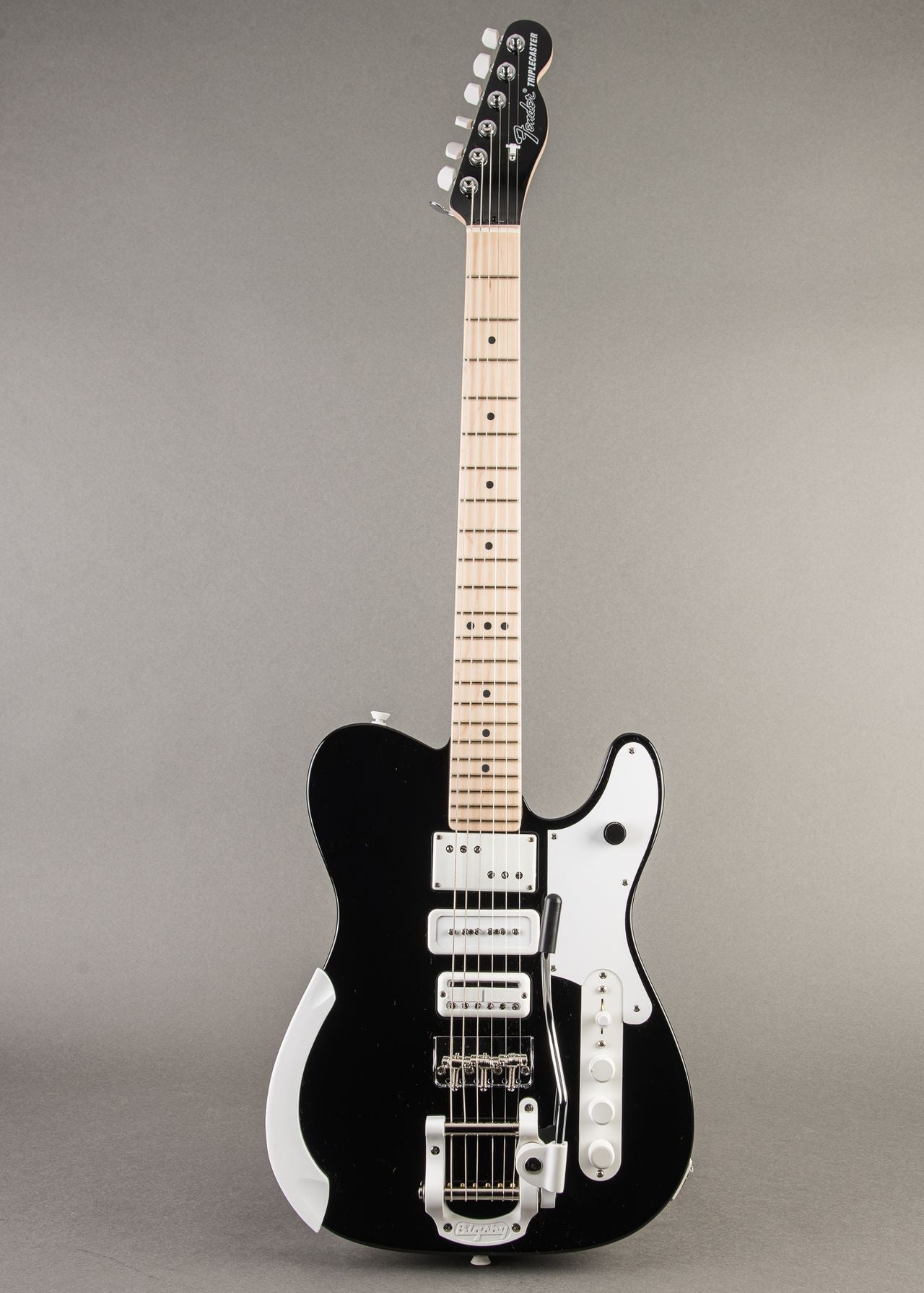 Fender Jack White Triplecaster 2025, Black and White Ebony