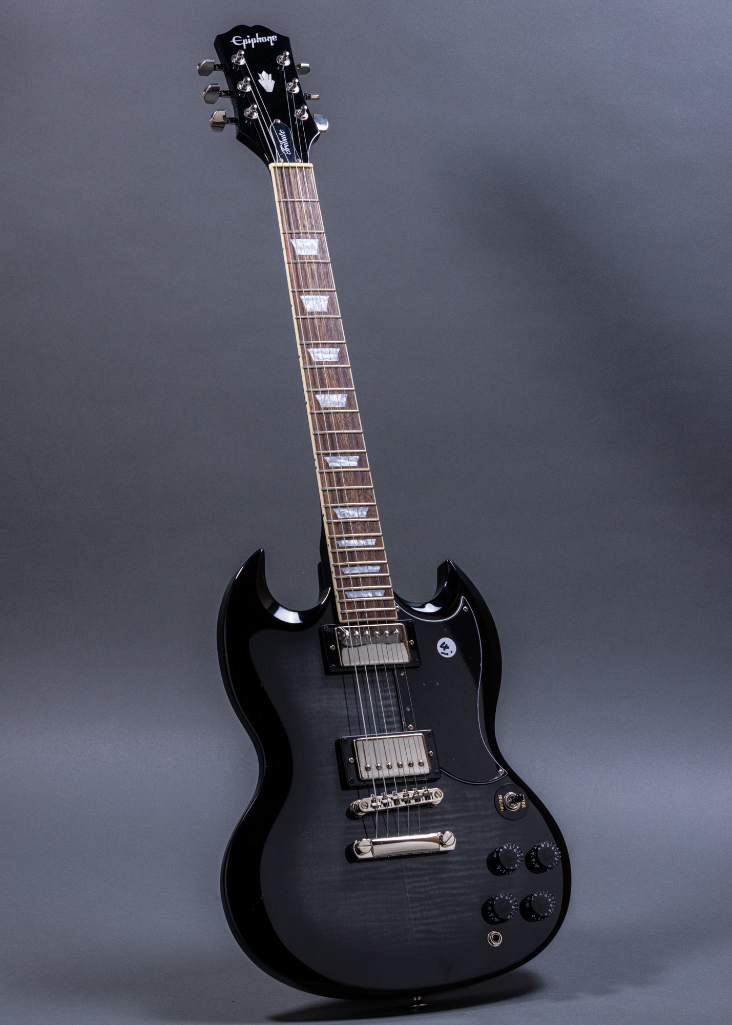 Epiphone SG Tribute Trans Ebony