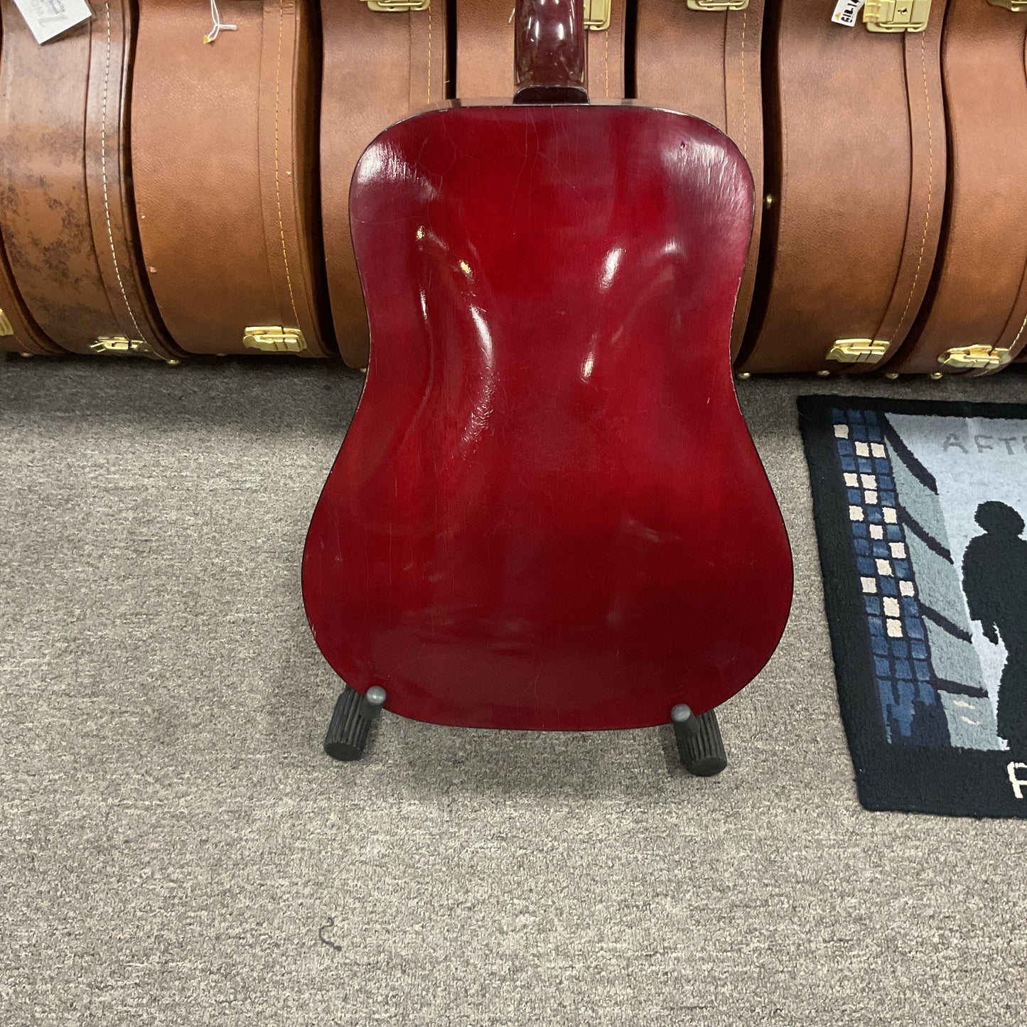1974 Guild D-25C Cherry Red Acoustic Electric