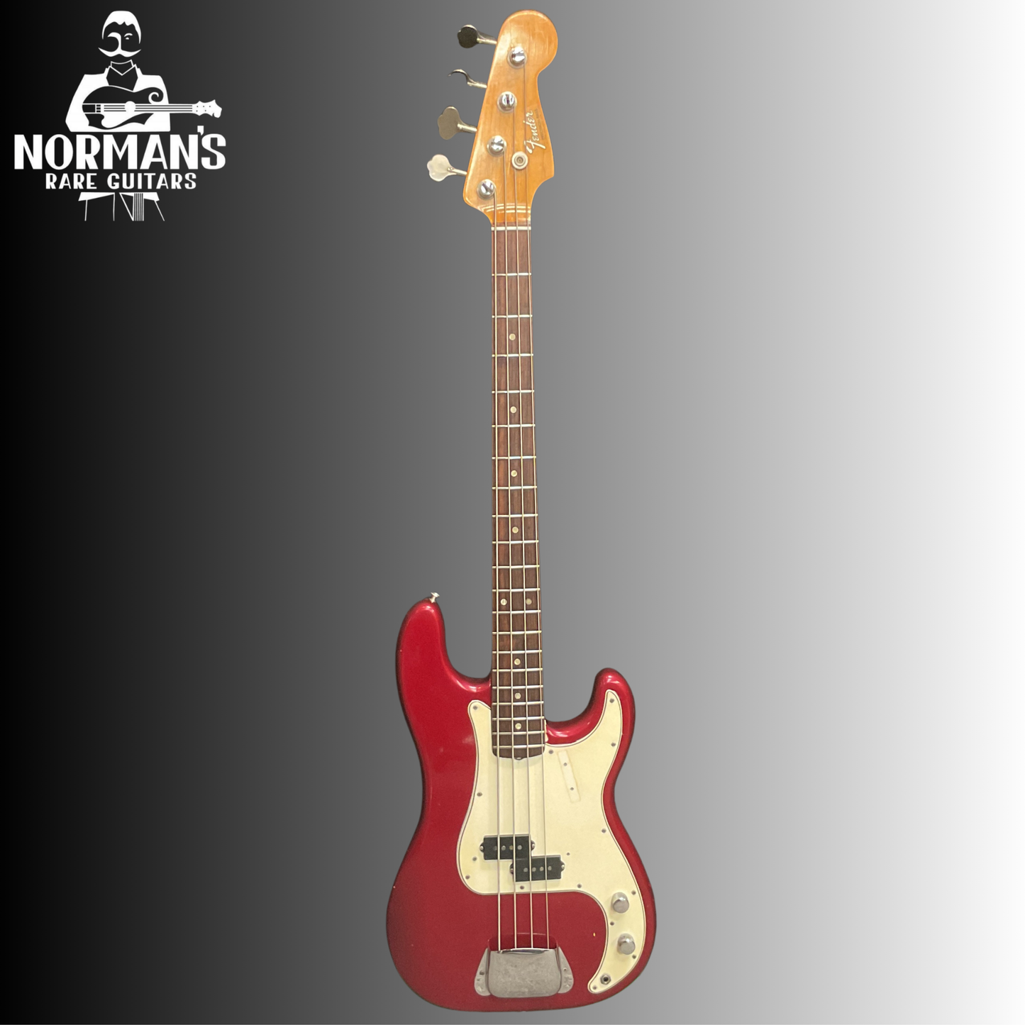 1966 Fender Precision Bass Candy Apple Red Very Rare!