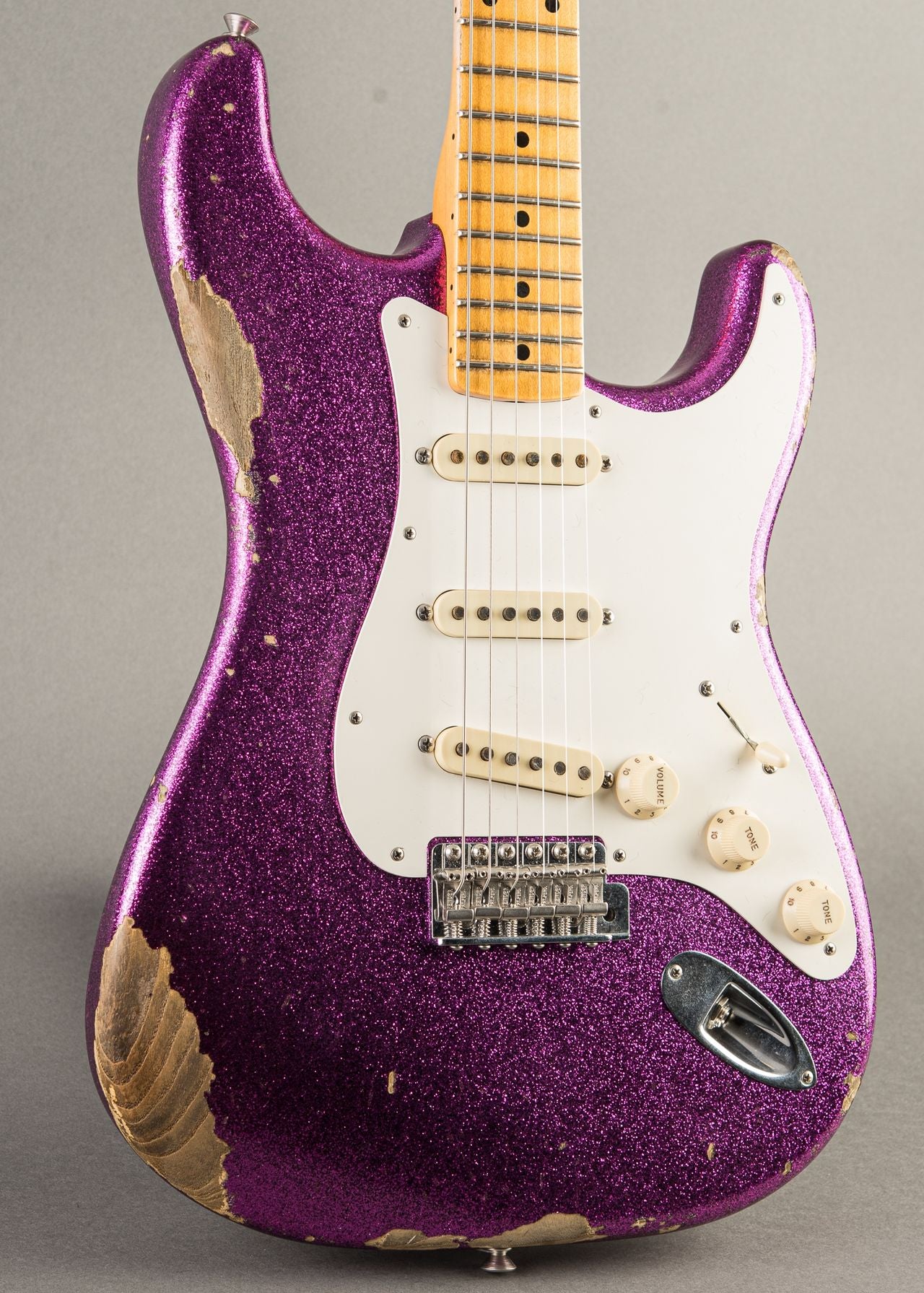 Fender Wildwood 10 - '55 Stratocaster Relic 2016, Purple Sparkle