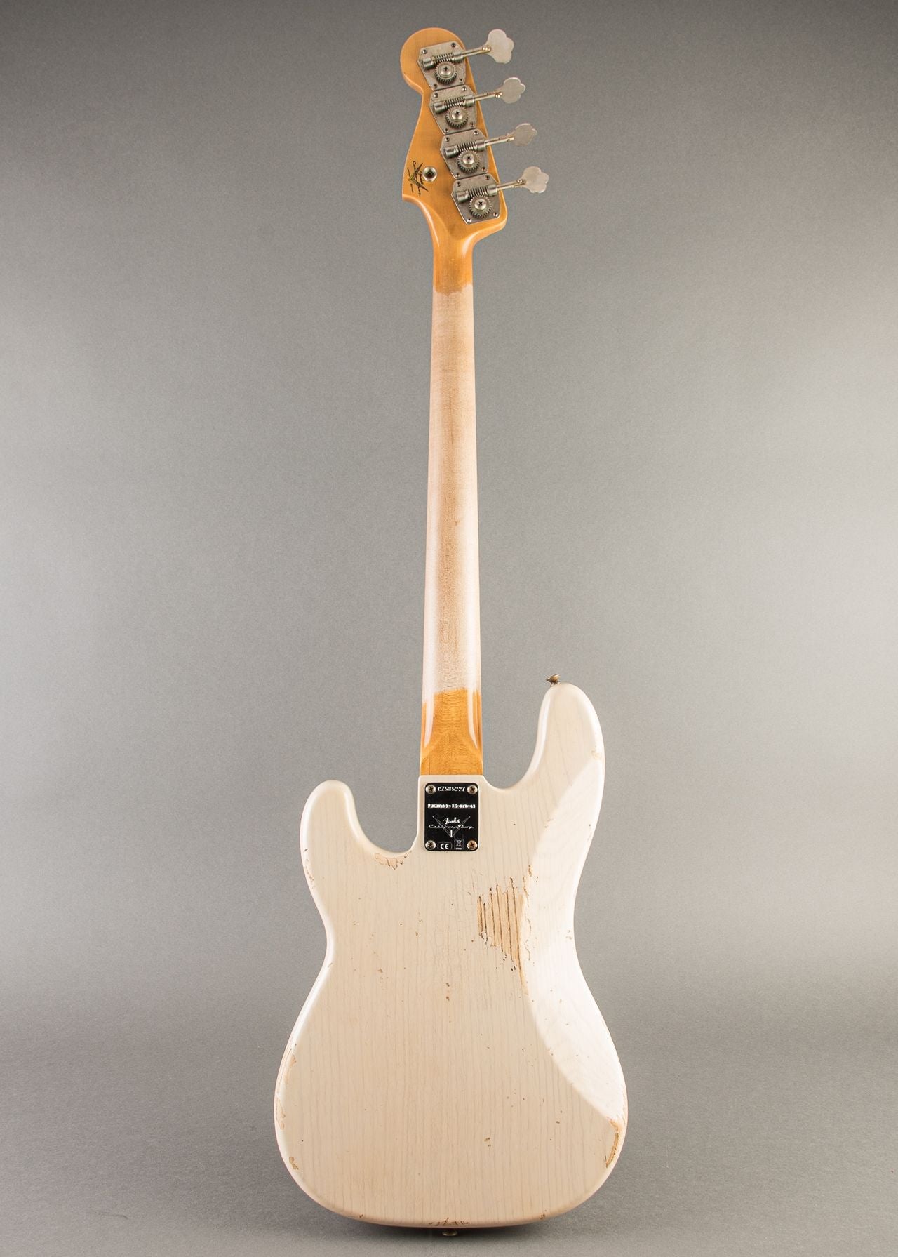 Fender Custom Shop '58 P-Jazz Bass Relic 2025, White Blonde