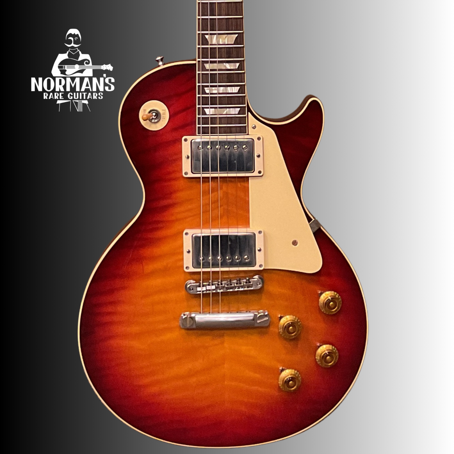 2019 Gibson Custom Shop Les Paul Standard '59 Burgundy Sunburst Flame Norman's Personal Stash!