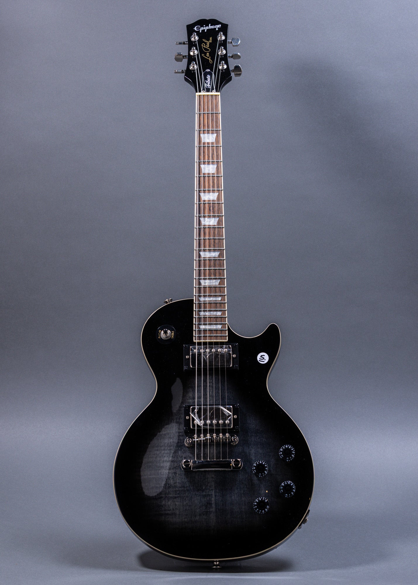 Epiphone Les Paul Tribute Plus Trans Ebony