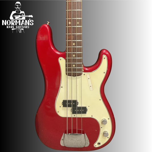 1966 Fender Precision Bass Candy Apple Red Very Rare!