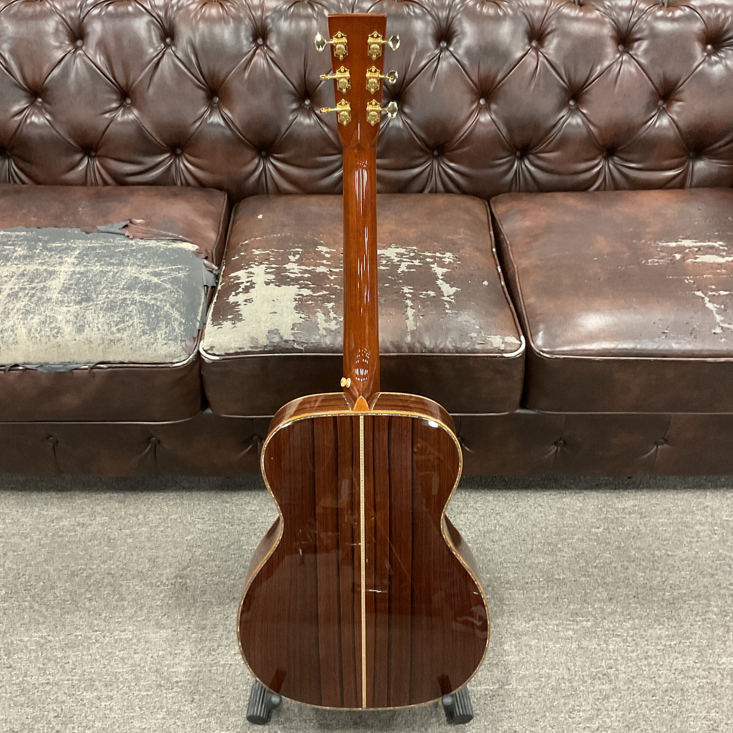 2015 Martin Custom Shop OM-45 Sunburst Guatemalan Rosewood Vine Inlays Shaded Top