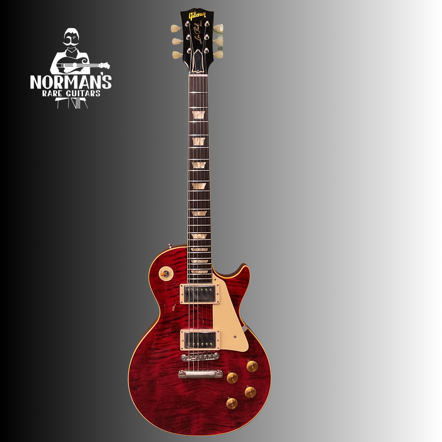 2018 Gibson Custom Historic Les Paul Red Flame Top Norman's Personal Stash!
